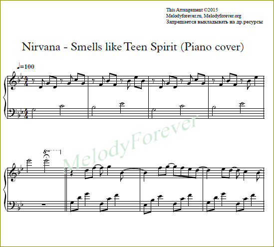 Nirvana Ноты для фортепиано. Nirvana smells like teen Spirit на пианино. Smells like teen Spirit Ноты. Нирвана smells like Ноты для фортепиано.